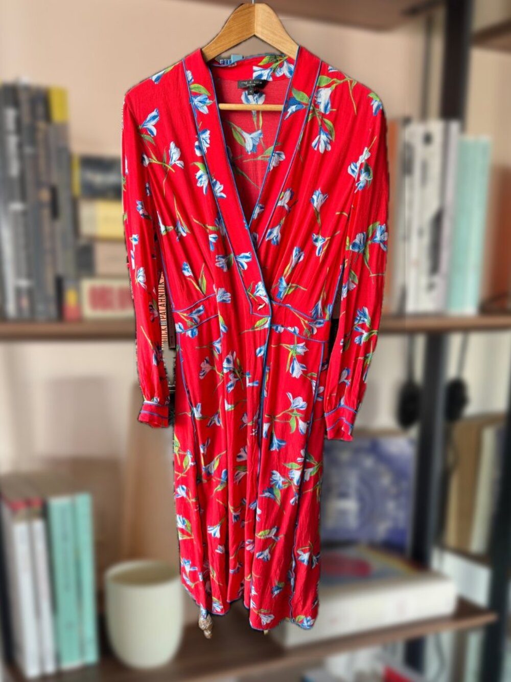 rag & bone Hugo Floral Crepe de Chine Wrap Dress